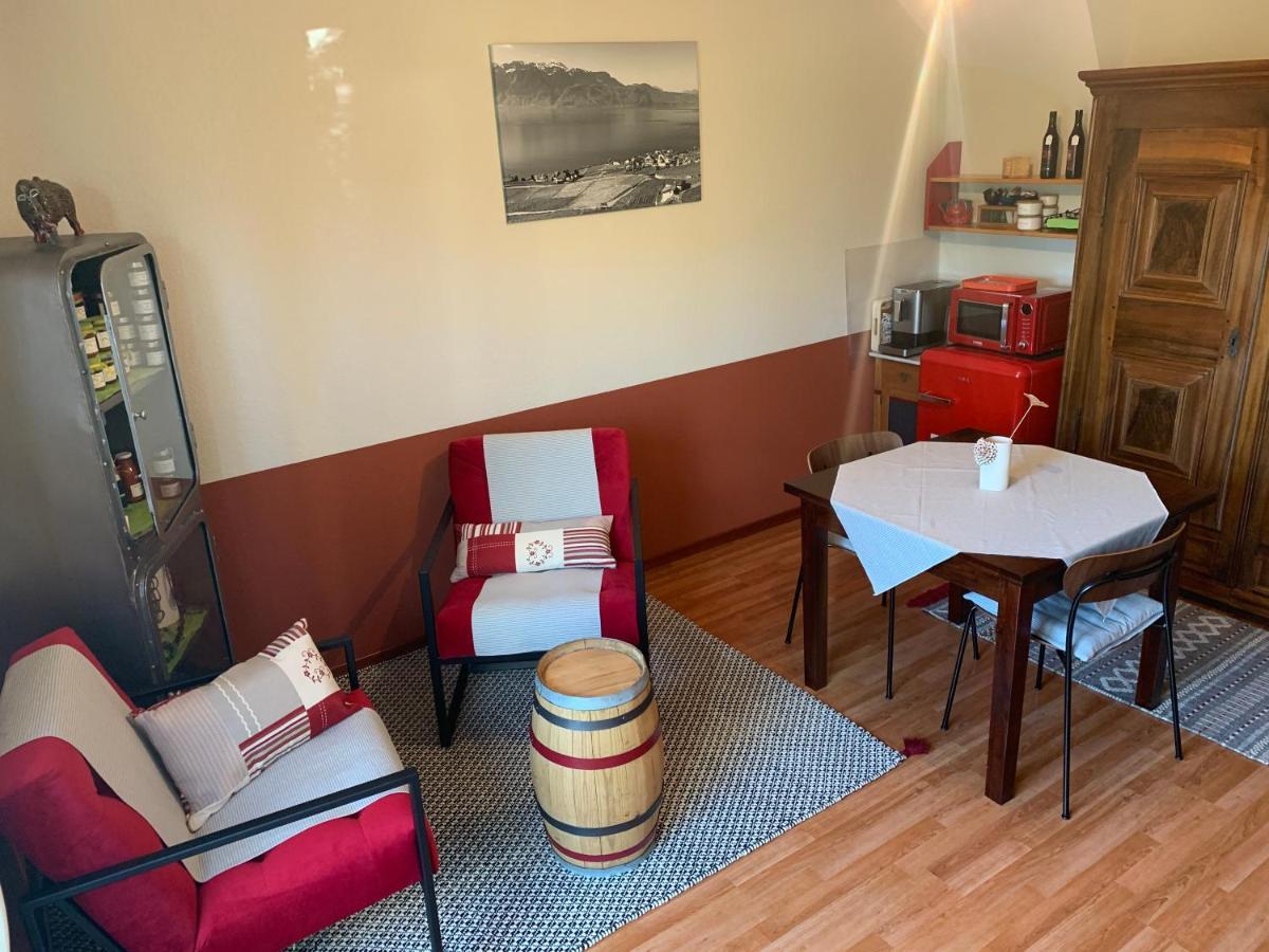 Apartmán La Gremillette Gourmande Lavaux Rivaz Exteriér fotografie