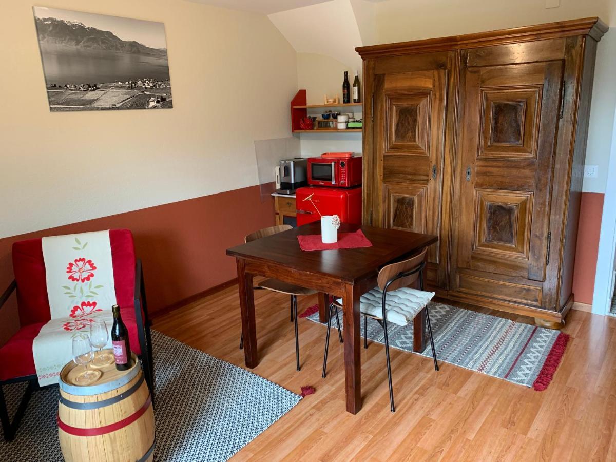 Apartmán La Gremillette Gourmande Lavaux Rivaz Exteriér fotografie